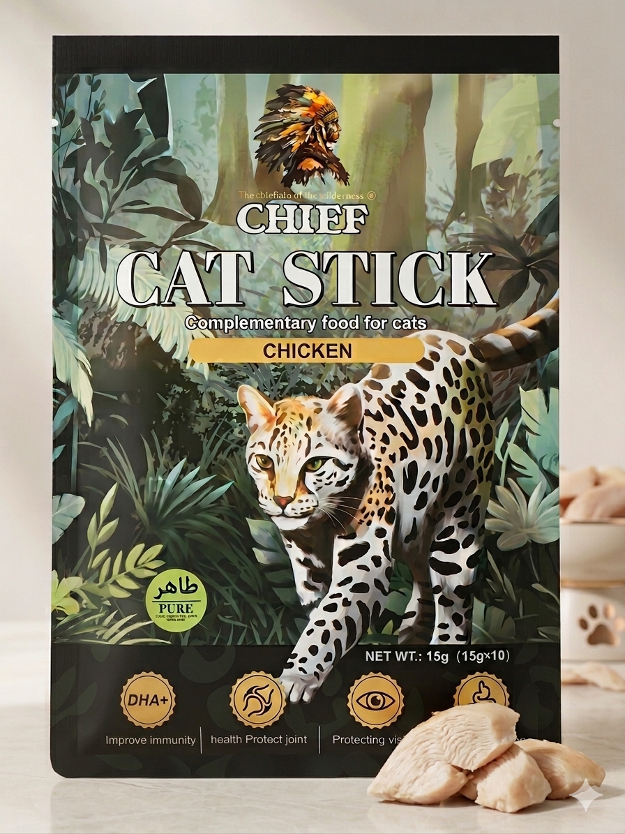 CHIEF Chicken Cat Treats (15g x 10 sticks)