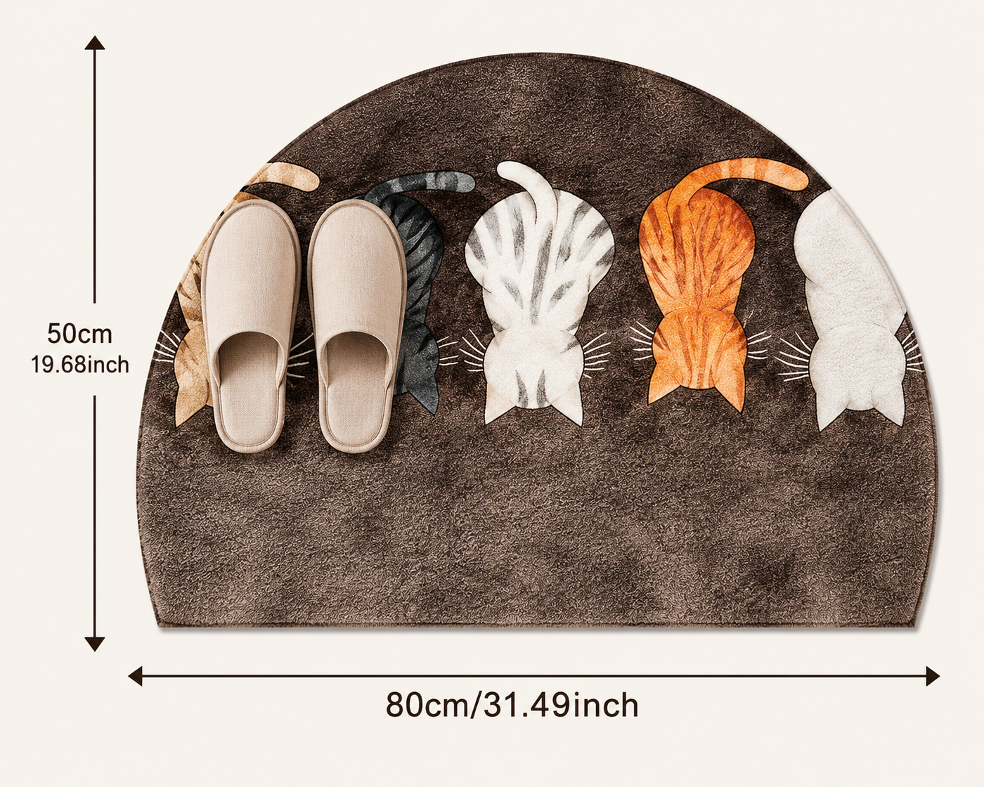 The Cat Parade Half-Moon Mat