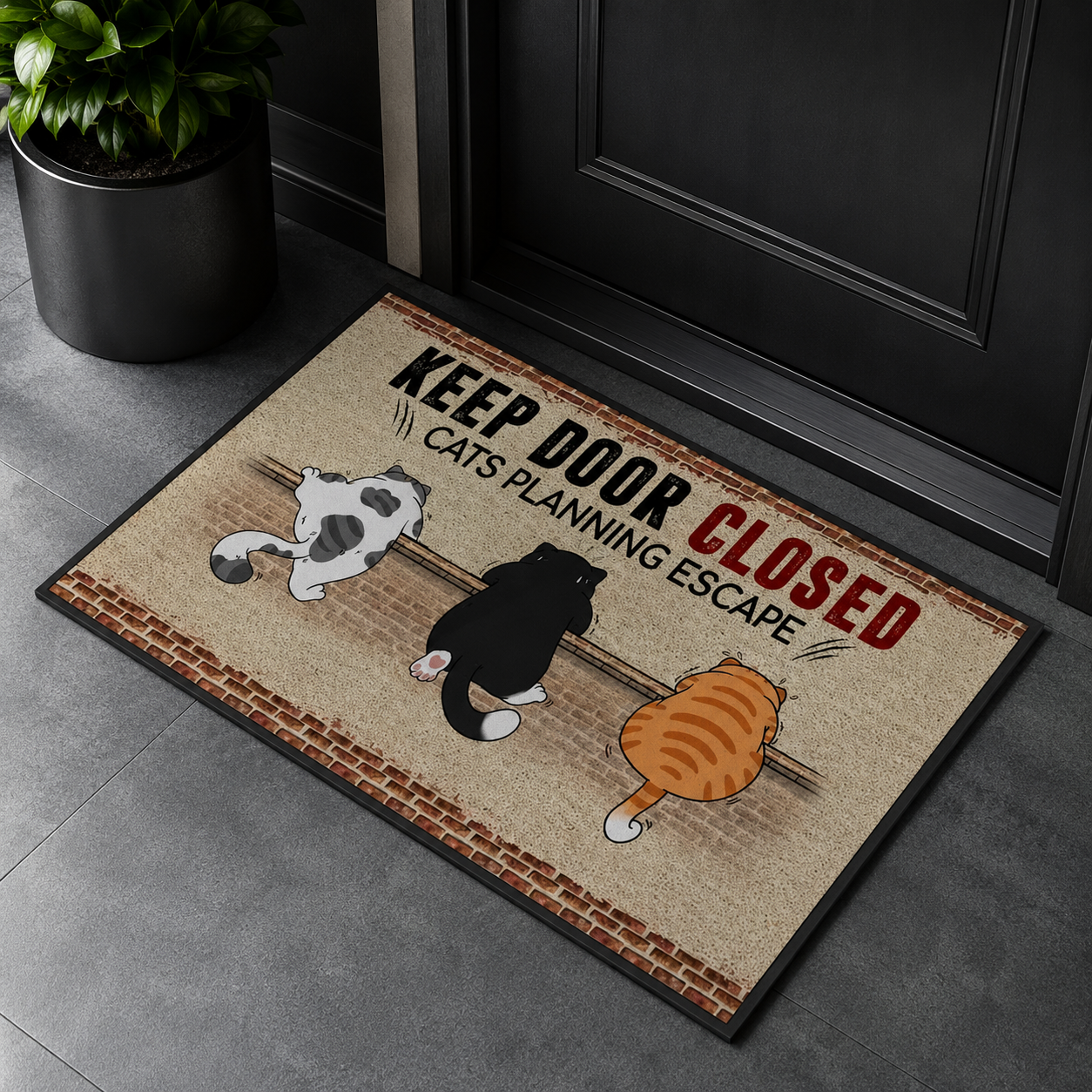 The "Great Escape" Cat Doormat