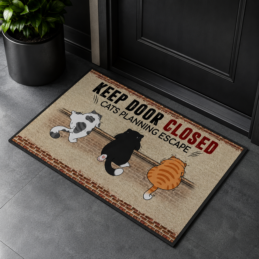 The "Great Escape" Cat Doormat